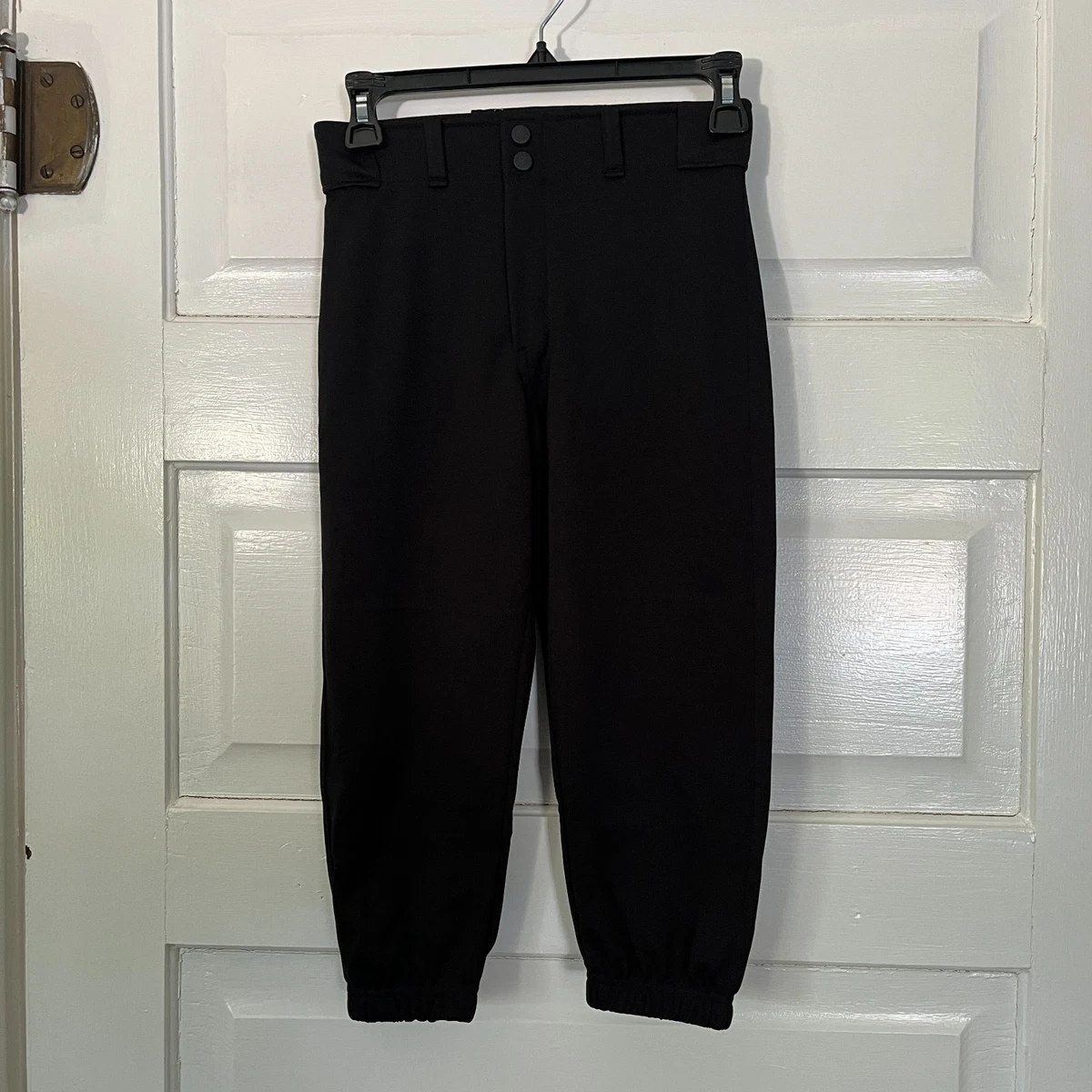 Pantalon De Baseball Franklin Sports - Jeune Taille M - Noir - Élastique Et Boutons Pression