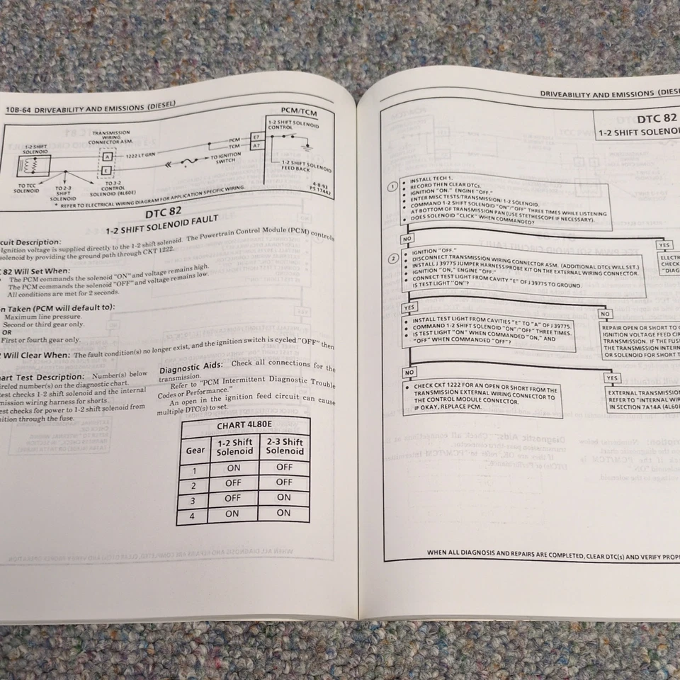 Chevy G10 G20 G30 1994 furgoneta G manejabilidad emisiones cableado eléctrico manual  Foto 4 de 4