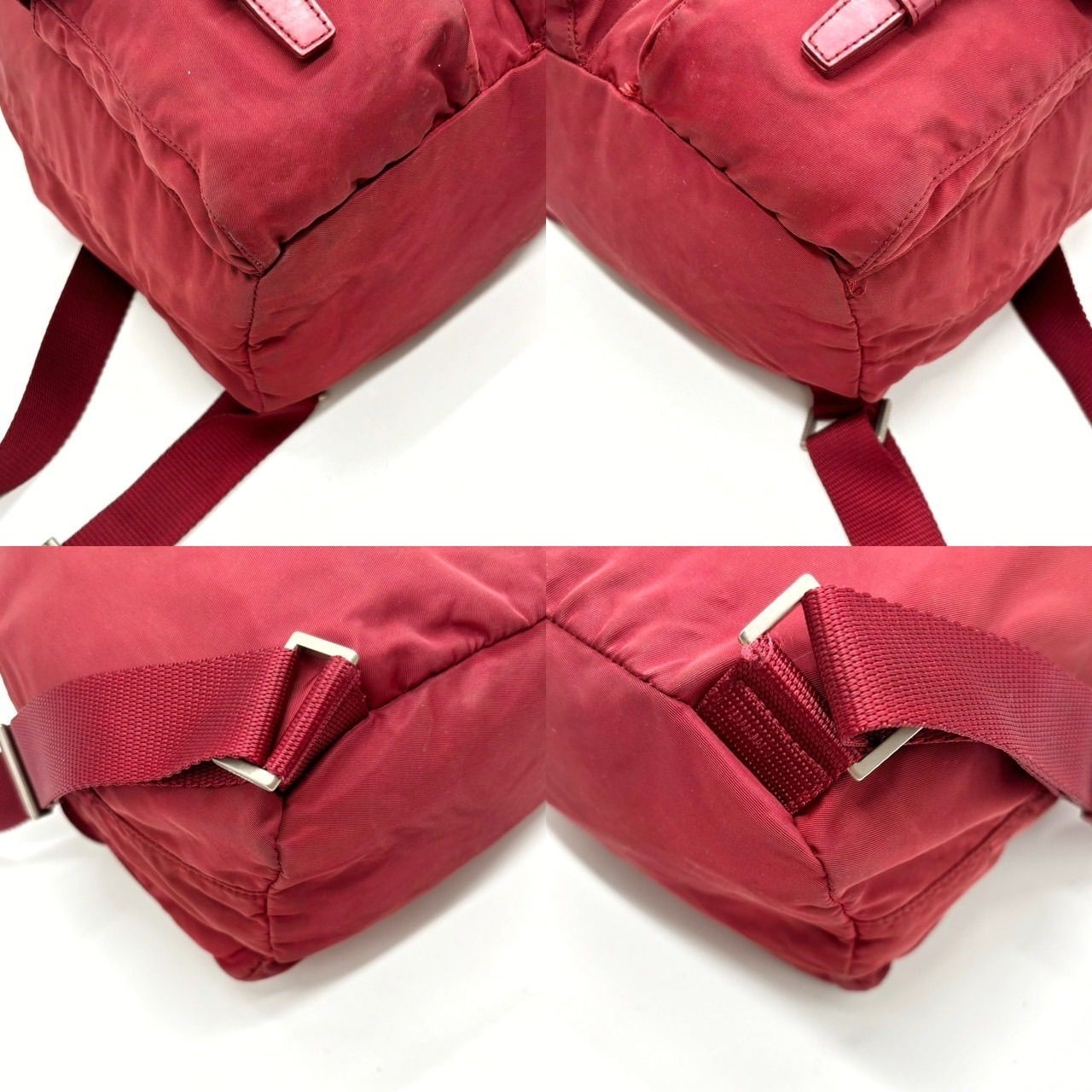 Prada Backpack Triangular Logo Silver Hardware La… - image 6