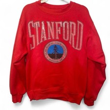 Vintage 90s Stanford Junior University Sweatshirt Size Medium