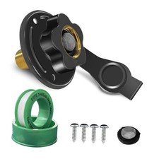 Entrée d'eau de remplacement pour camping-car noir 3/4" NH avec clapet anti-retour