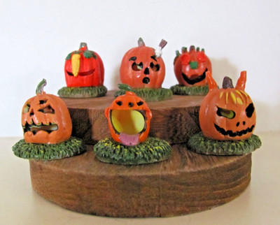 Lemax  Spooky Town Figurines - Pumpkin People, Set Of 6 #52117