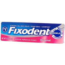 Fixodent Complete Denture Adhesive Cream, Original, 1.4 oz