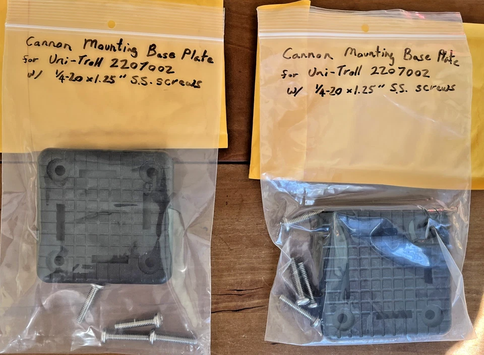 Placa Base Montaje Downrigger Cañón Uni-Troll Marlin UNITROLL 2207002 $$$ CADA UNO Foto 3 de 4