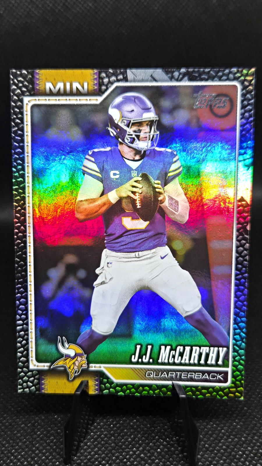 Topps 2025 Football J.J. McCarthy Minnesota Vikings Serial Numbered /10 #134