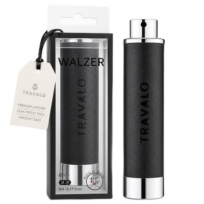 Travalo Walzer Refillable Perfume Atomizer, Pocket-Size, Leak-Proof - Black