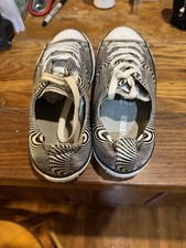 Converse Chuck Taylor All Star Glitter Zebra Heartsprint Silver UNISEX Sz 8M 10W