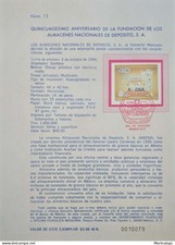 KV)1986 MEXICO, COMMEMORATIVE STAMP FOR THE FIFTIETH ANNIVERSARY OF NATIONAL STO