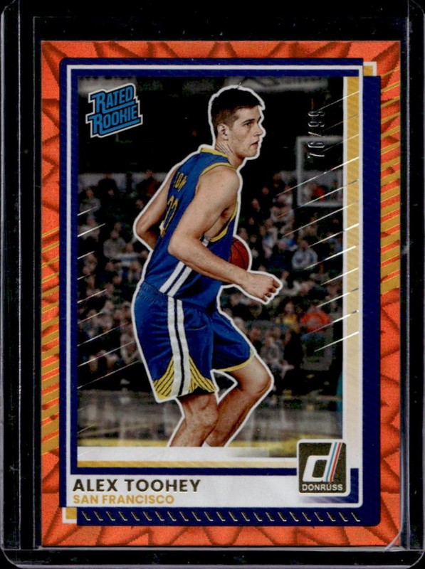 2025-26 Panini Donruss Alex Toohey Explosion Rookie RC #/99 Warriors