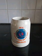 Vintage IPA Weser-ems Oldenburg Ceramic Beer Stein Mug German Police 1976 0.5L