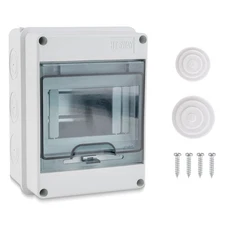 5 Way Circuit Breaker Box, IP65 Distribution Protection Box with Din Rail Abs