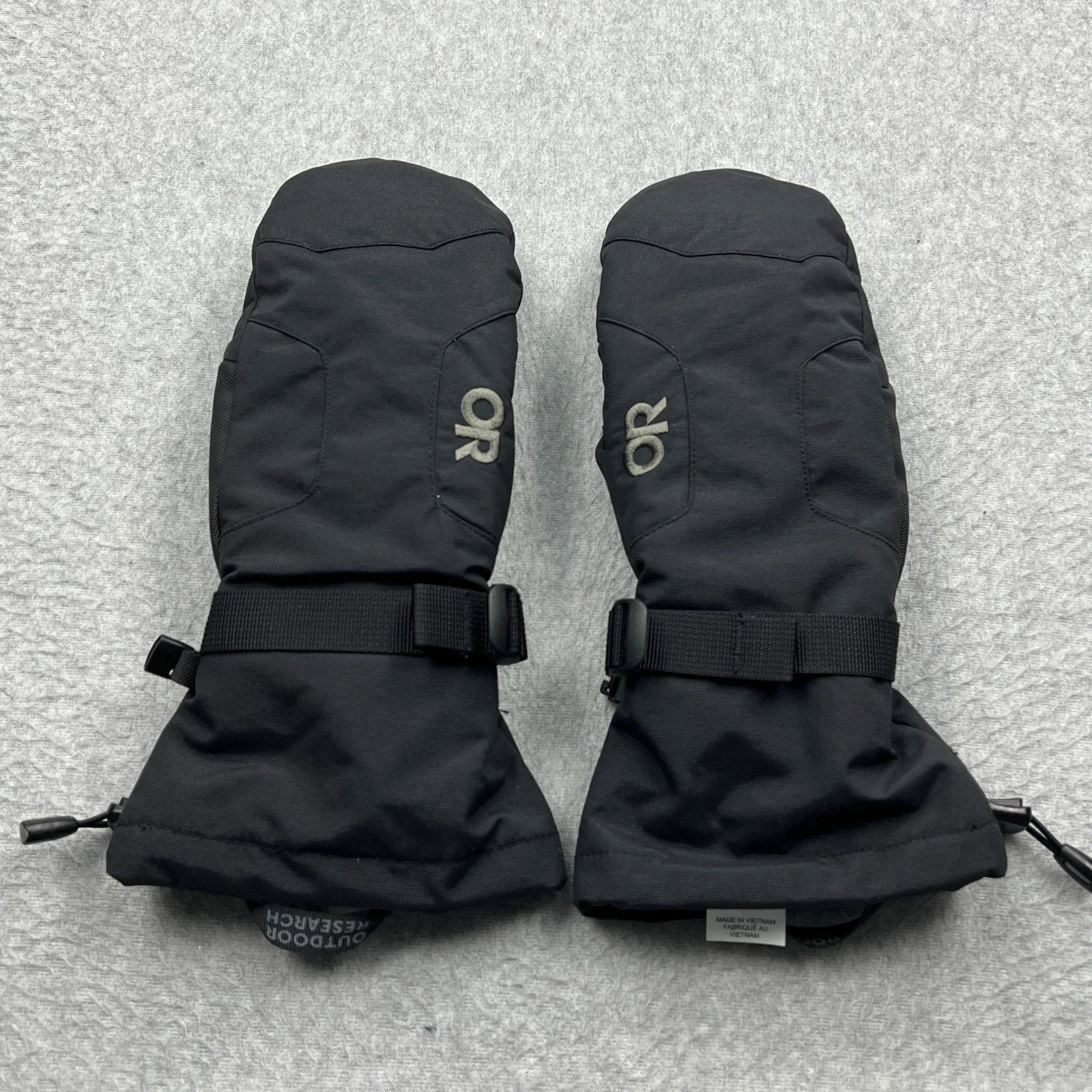 Outdoor Research Adrenaline Mittens Mitts Unisex XS Black Nylon Insulated Gloves