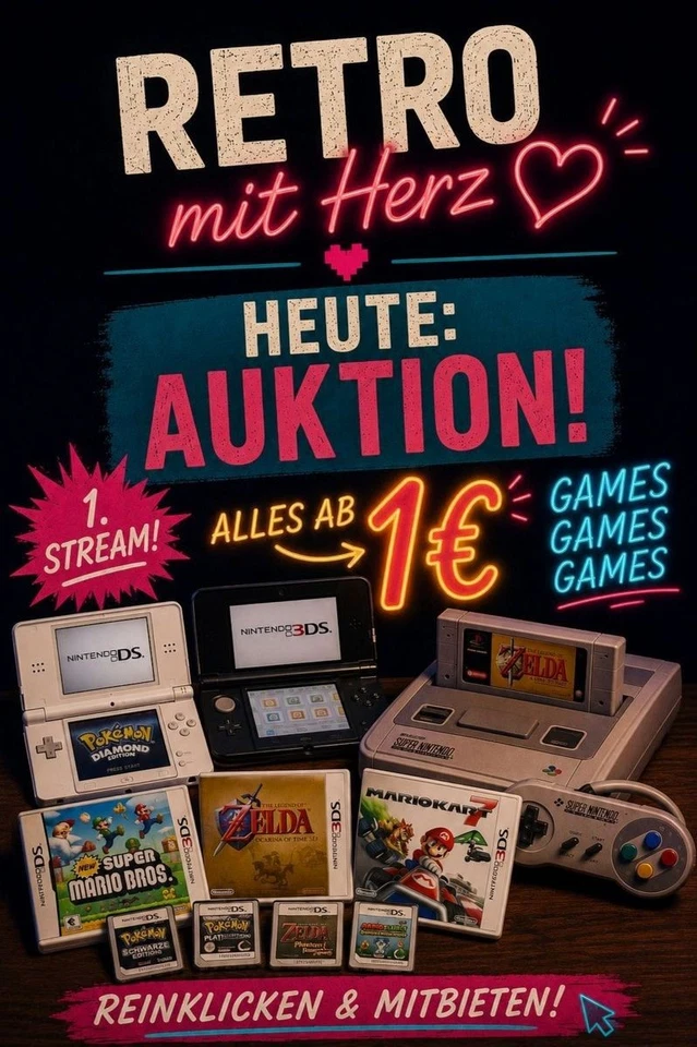 1 Ebay Live Stream - Videospiele - Nintendo DS/3DS - GAMES GAMES GAMES