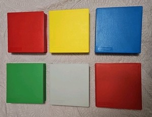  Color Coder 5.25” Diskette Library Cases ~ Set of 6