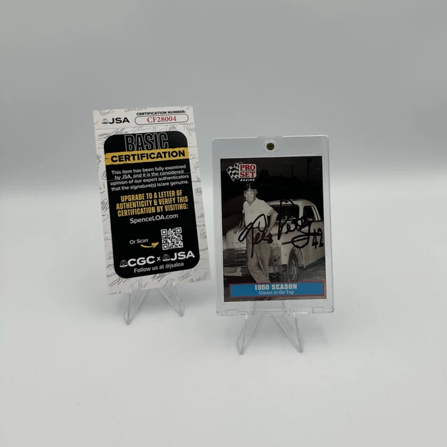 Lee Petty Autogramm 1991 Pro Set 1950 Season Almost To The Top JSA RARE