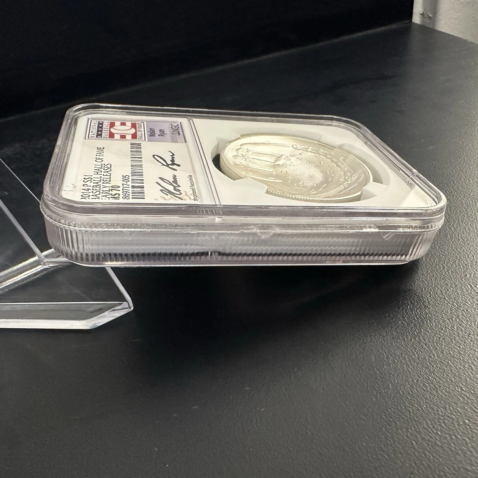 2014-P Silver $1 NGC PF 70 Ultra Cameo Baseball Hall Fame Early Rel ~ Nolan Ryan - Image 4 of 4