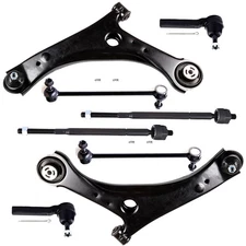 8x For 2008-2016 Chrysler Town & Country Front Lower Control Arm Tie Rod End Kit