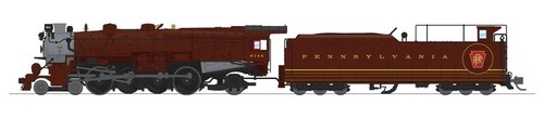 Broadway Limited 8499 PRR M1b 4-8-2, #6744, fantasía toscana, listo para DCC - escala N | Zustand: New
