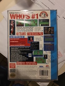 Bill Walsh College Football (Sega CD, 1993) CIB w/ Registration