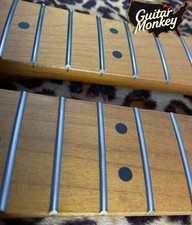Roasted Maple Stratocaster Jumbo Rolled Frets Bone Nut Satin Nitro
