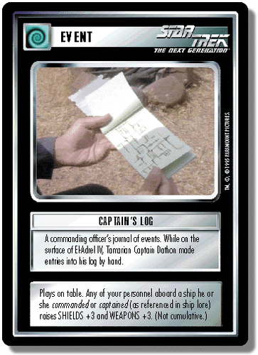 Captain's Log - Alternate Universe - Star Trek CCG 1E - Picture 1 of 6