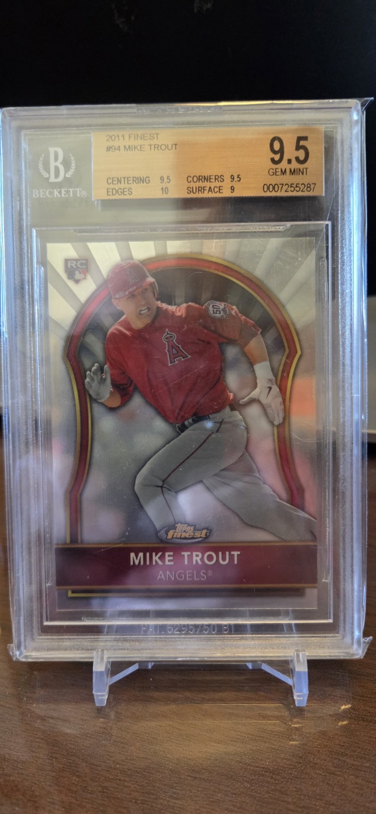2011 Topps Finest - Mike Trout #94 BGS 9.5