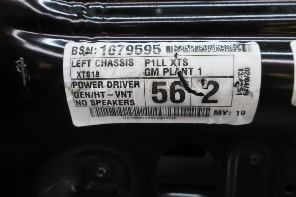 13-19 Cadillac XTS Front Left Driver Side Seat Track Rail Assembly Oem - Image 4 of 4