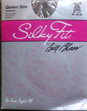 Vintage Queen size Pantyhose Bill Blass Taupe Sandalfoot