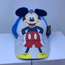 Disney Toddler OS Blue Mickey Mouse 3D Ears Adjustable Baseball Cap New