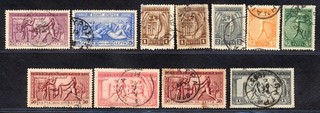 GREECE 1906 SECOND OLYMPIC GAMES ISSUE TO 1 dr FINE USED A698