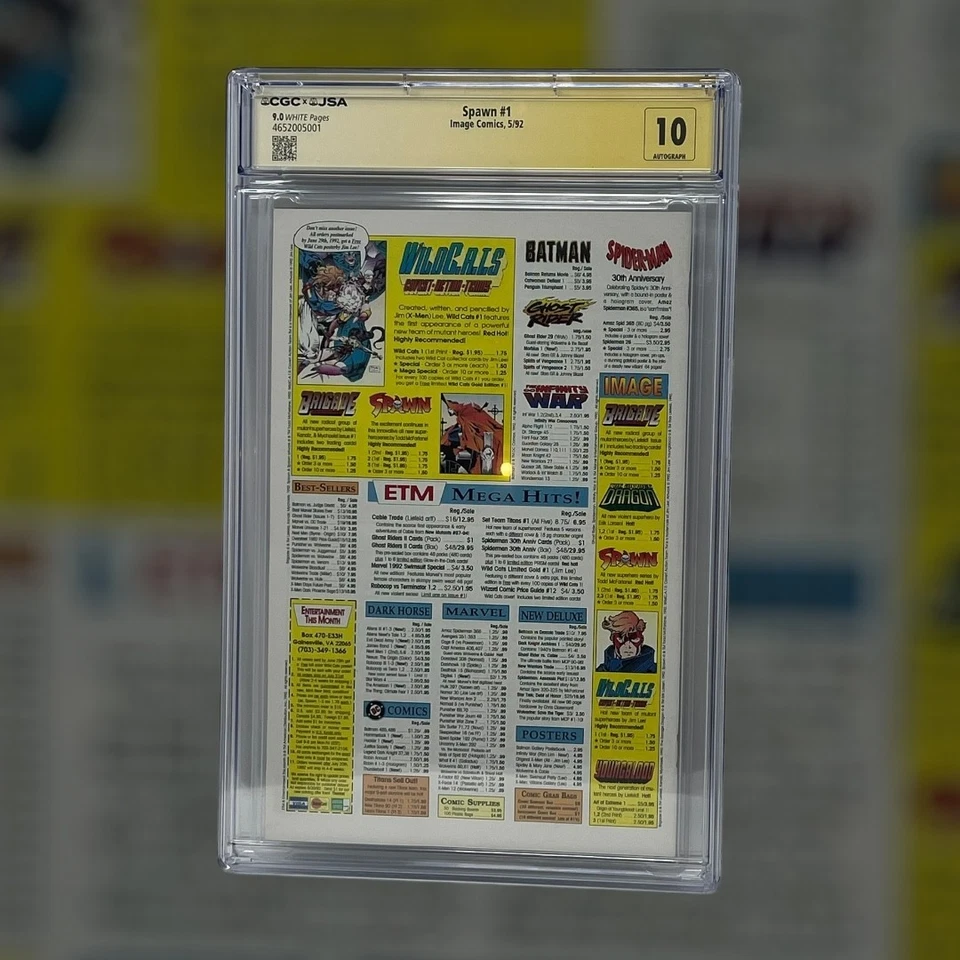 Spawn #1 – CCG 9.0 w/ Todd McFarlane Autograph (Grade 10!) - Image 2 of 2