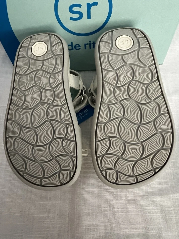 STRIDE RITE 360 Delilah Sandalias Blancas Zapatos Niña EE. UU. Talla 5M Foto 4 de 4