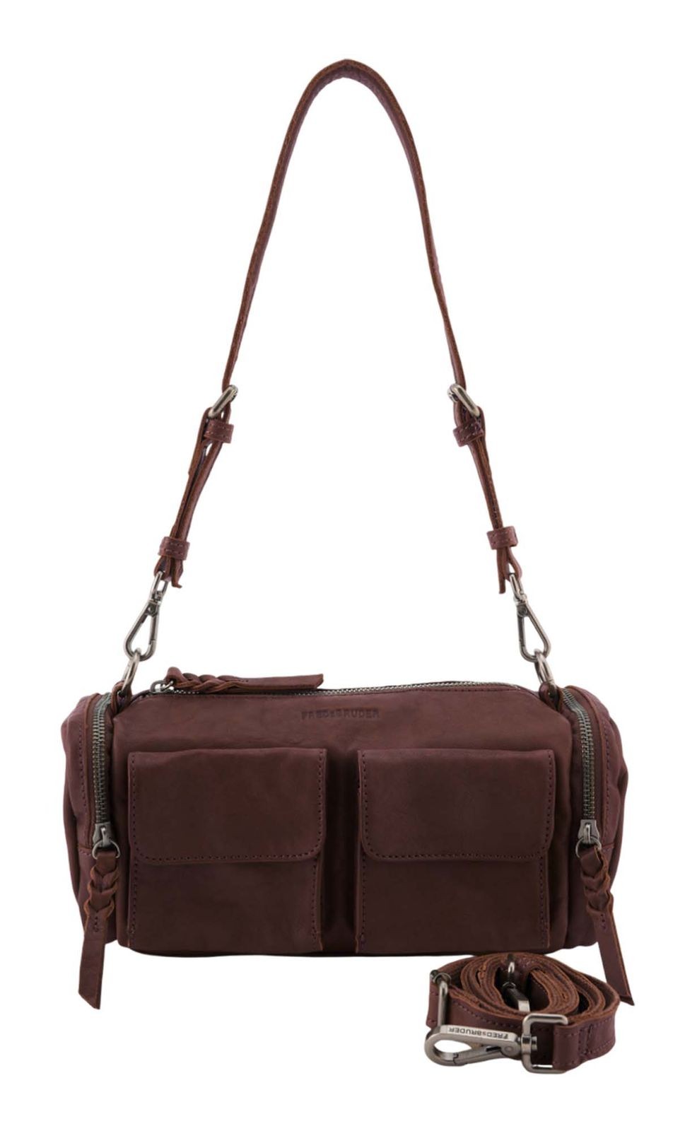 FREDsBRUDER All My Pockets East-West Bag Umhängetasche Tasche Brown braun Neu