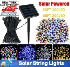 Outdoor Solar String Fairy Lights For Wedding Party Garden Tree Decor 100-200LED