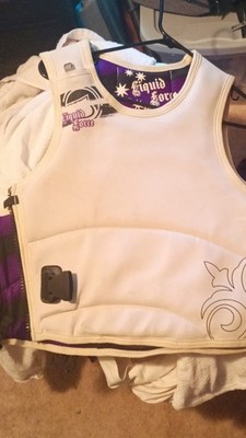 Liquid Force Liquid Tunes Adult Life Jacket White Purple Safety Vest