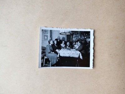   Alte Fotografie Foto 1940er Jahre Weihnachten Familie Essen