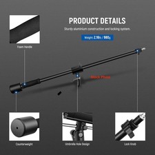 NEEWER Tripod Boom Arm 35" to 61" with Counterweight - Excellent