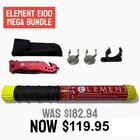 ELEMENT E100 Fire Extinguisher 40100, 100 sec. 2 Free Magnet Mounts+ Safety Tool