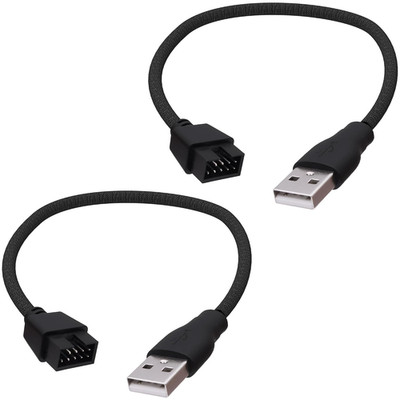 USB 2.0 to 9Pin Motherboard Header Adapter Cable USB Type a Male to 9 Pin Male M