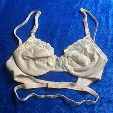 Vintage Carnival Bra 32b Beige Style 404 Pinup Lingerie Wrap Around Strap