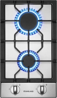 GASLAND 2 Burners Gas Cooktop 12 Inch GH30SF Drop-in Propane Stove Top LPG/NG