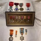 WW1 Original set French Belgian Military Medals 1916- 1935