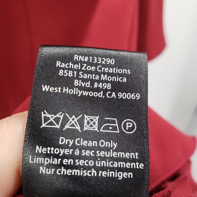 Rachel Zoe Califa Dress Womens Size 6 Burgundy Red Flared Sleeve