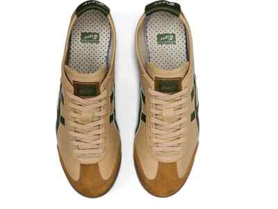 オニツカタイガー 1183C102 MEXICO66 ベージュ／緑 23cm Onitsuka Tiger MEXICO 66 1183C102 250 BEIGE GRASS GREEN US4