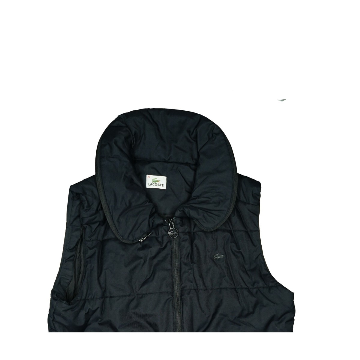 LACOSTE Damen Weste Steppweste Outdoor warm 42 XL schwarz mit