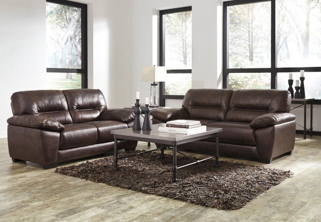 Ashley Furniture Mellen Sofa And Loveseat Leather Set 1740138 Ebay Ashley Furniture Mellen Leather Sofa And Loveseat
