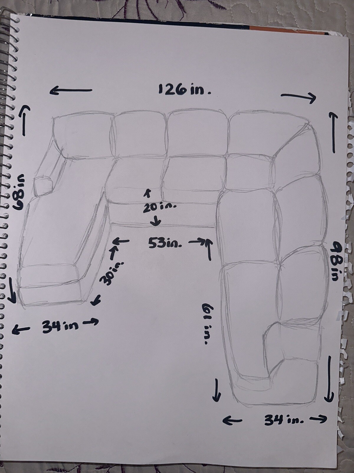 u shaped couch sectional eBay