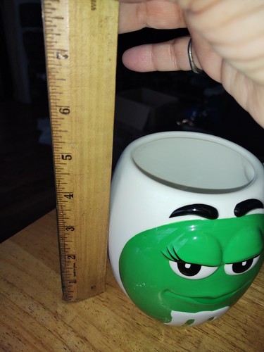 M & M WHITE/GREEN LARGE COFFEE MUG 2003 - Picture 6 of 7