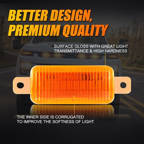 5pcs Raptor Style Amber Len LED Grille Light For Toyota Tacoma TRD Pro 2016-2021 - Picture 12 of 12