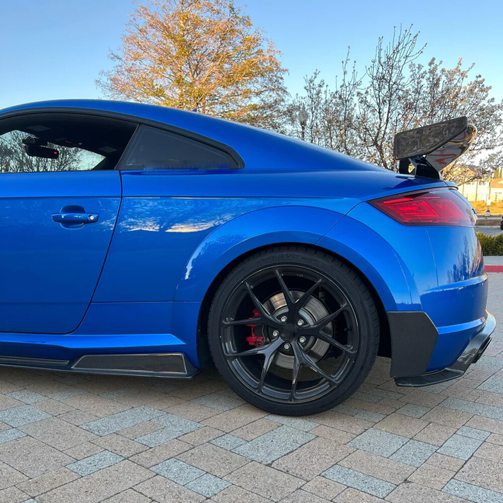 For Audi TT S-LINE TTS TT RS Real Carbon Rear Bumper Splitter
